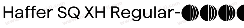 Haffer SQ XH Regular字体转换